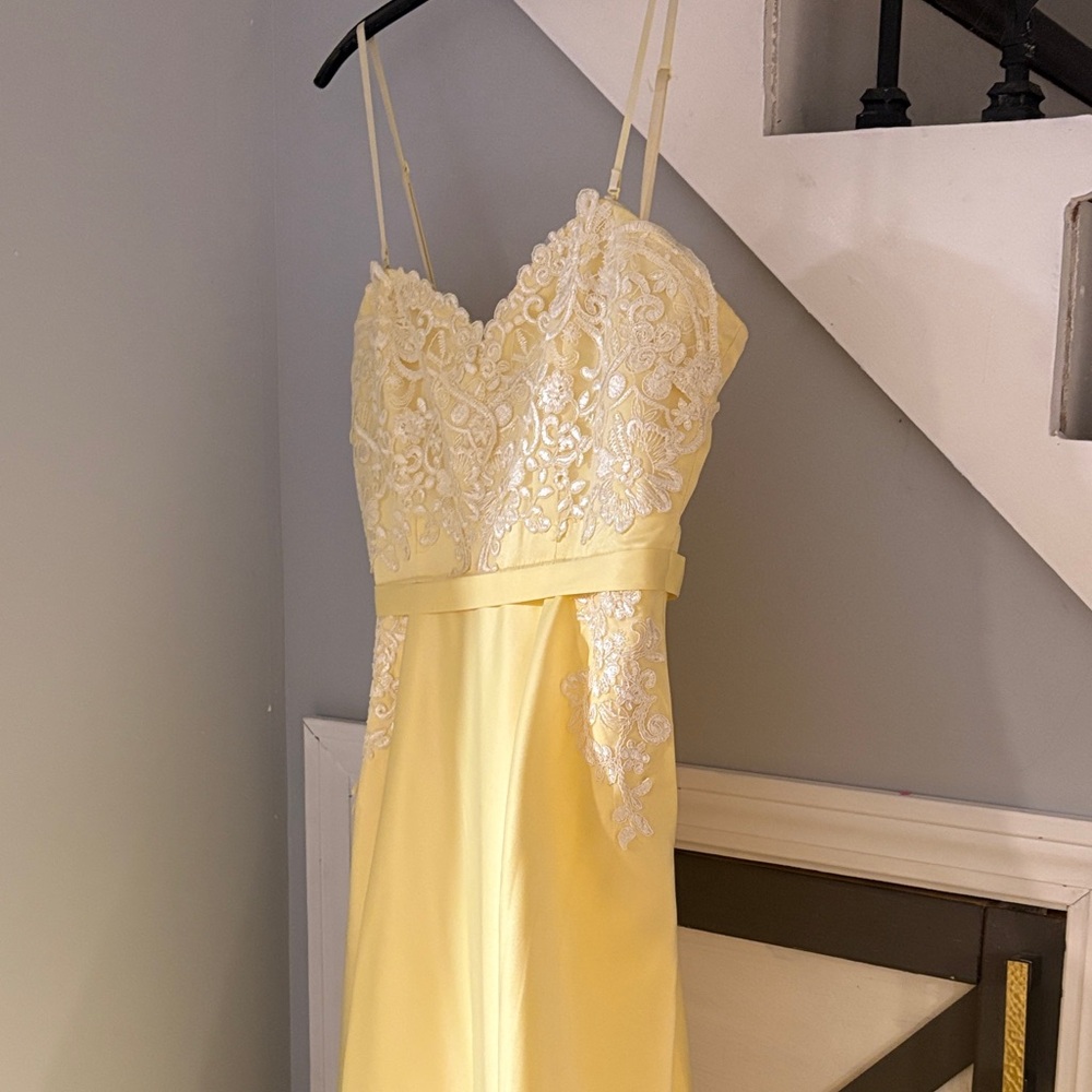 Elegant Yellow Prom Dress - Picture 5 of 5